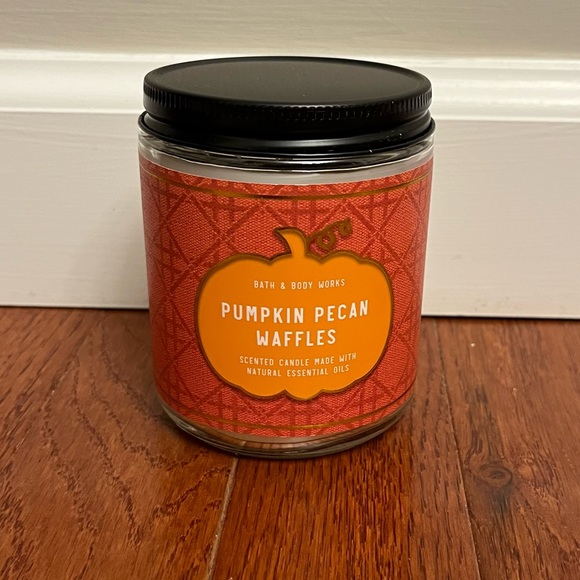Bath & Body Works Other - NWT Pumpkin Pecan Waffles Scented Single Wick Candles From Bath And Body Works